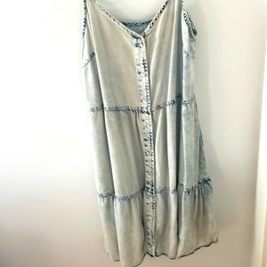 Gap.  Dress. Over-dyed denim.  Size M.